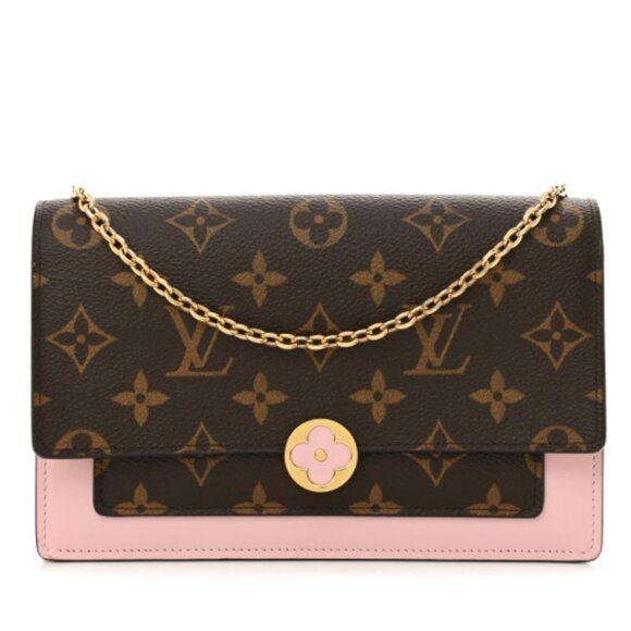 Louis Vuitton Flore Brown Monogram Canvas Shoulder Bag 899-080725 - Picture 1 of 14